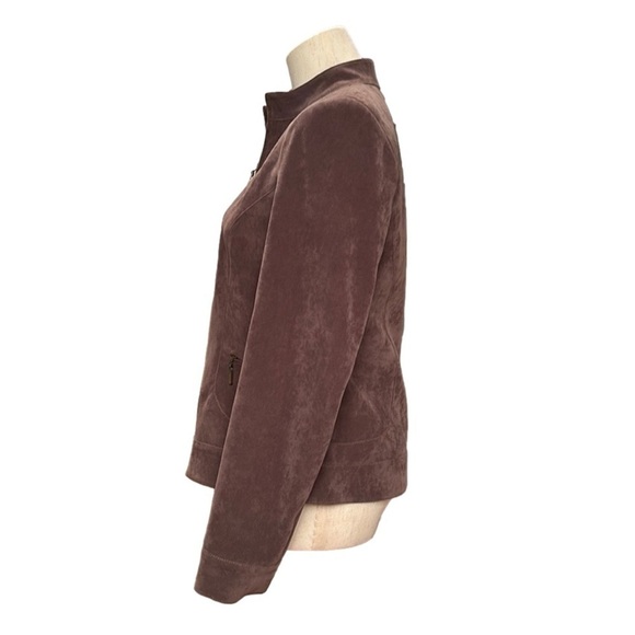 Vintage Doncaster Jacket Brown Fully Lined Zip Closure Size 4/6 - Picture 4 of 14